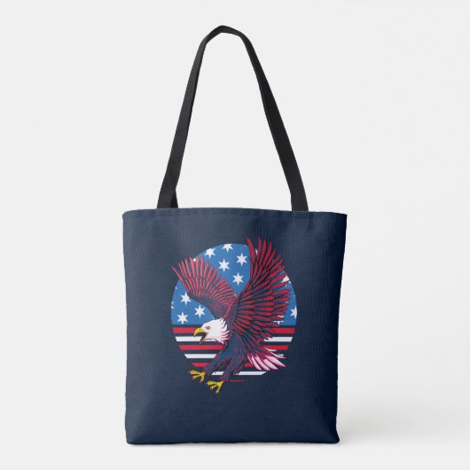 Flying Eagle und American Flag Tasche (Rückseite)