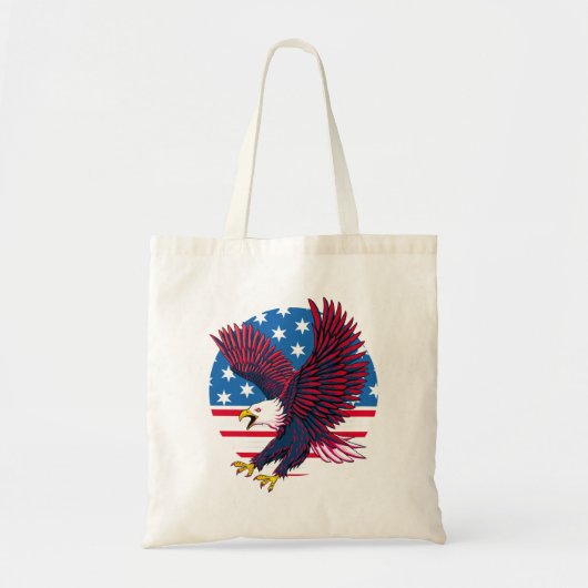 Flying Eagle und American Flag Tragetasche (Vorne)