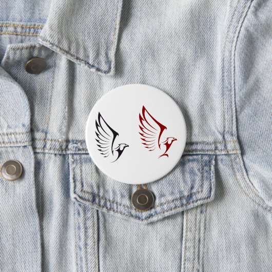 Flying Eagles Bold Bird Illustration Button (Beispiel)