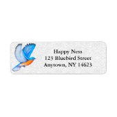 Flying Eastern Bluebird Address Labels (Vorne)