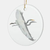 Flying Egret Keramik Ornament (Links)