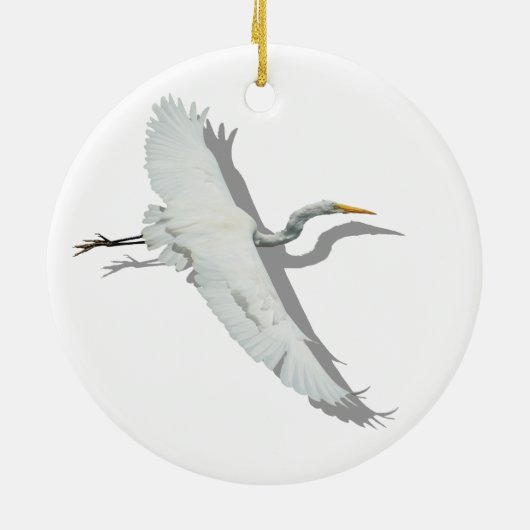 Flying Egret Keramik Ornament (Hinten)