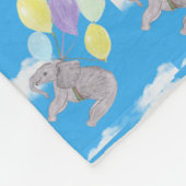 Flying Elephant Cute Fleecedecke (Ecke)