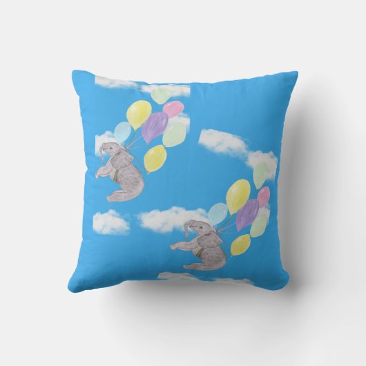Flying Elephant Kissen (Rückseite)