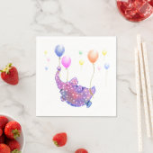 Flying Elephant Napkins Serviette (Beispiel)