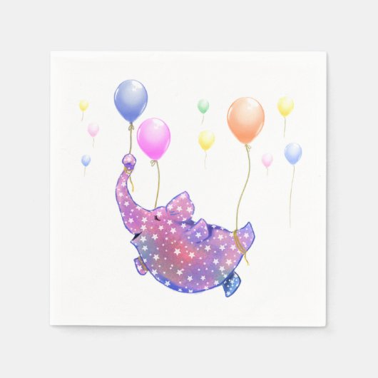 Flying Elephant Napkins Serviette (Vorderseite)