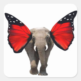 Flying Elephant-Umschlag Aufkleber