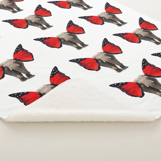 Flying Elephants Sherpa Blanket Sherpadecke (3/4)
