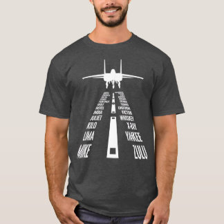 Flying F15 Adlerpilot Phonetische Alphabet R T-Shirt