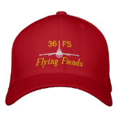 Flying Fiend Golf Hat Bestickte Baseballkappe (Vorderseite)