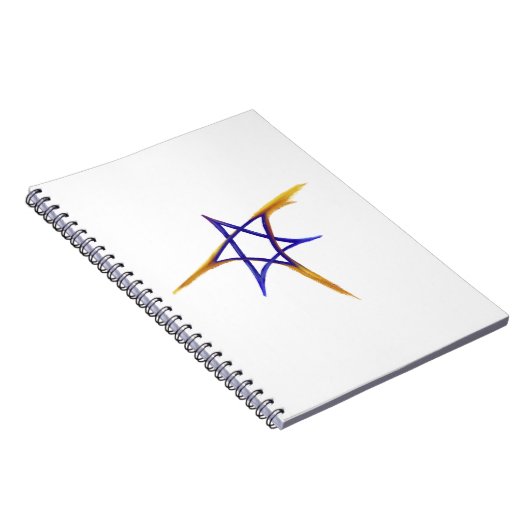 Flying Fiery Star im David-Notebook Notizblock (Rechte Seite)