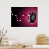 Flying Film Reel Poster (Küche)