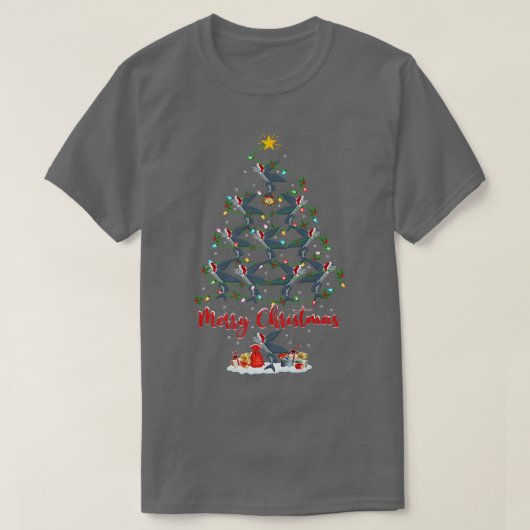 Flying Fish Lover Matching Santa Flying Fish Chris T-Shirt (Design vorne)