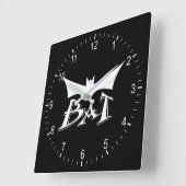Flying Fledermaus Quadratische Wanduhr (Winkel)
