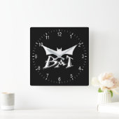 Flying Fledermaus Quadratische Wanduhr (Zuhause)