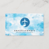 Flying Flugzeug in Sky Visitenkarte (Vorderseite)
