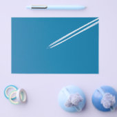 Flying Flugzeug on a blue sky background Flyer (Einzeln)