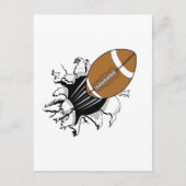 Flying Football Postkarte (Vorderseite)