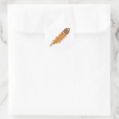 Flying Football Runder Aufkleber (Tasche)