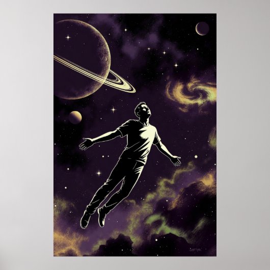 Flying For Photons Mattposter Poster (Vorne)
