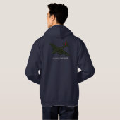 FLYING FORTRESS, B17 HOODIE (Schwarz voll)