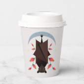 Flying Fox 8oz. Pappbecher (Rückseite)