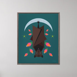 Flying Fox Aquamarin 16x20 Starke Leinwand Giclée