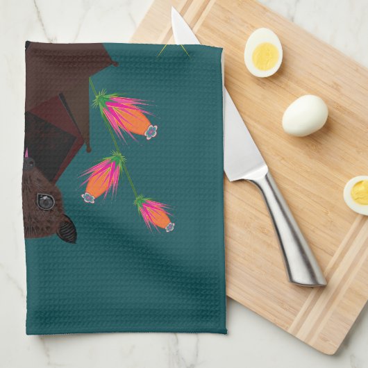 Flying Fox Aquamarin Kitchtuch Geschirrtuch (Viertel Falte)