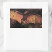 Flying Fox Bat von Vincent van Gogh Rechteckiger Aufkleber (Tasche)