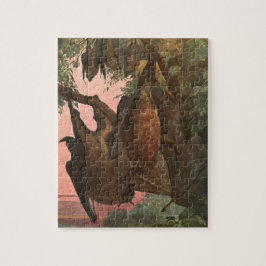 Flying Fox Bats von Austen, Vintage Wildtiere Puzzle