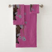 Flying Fox Boysenberry Badehandtuch Set (Insitu)
