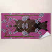 Flying Fox Boysenberry Beach Handtuch (Vorderseite)