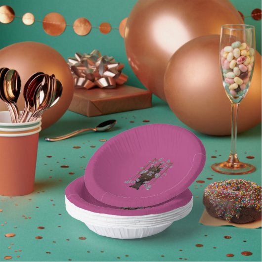 Flying Fox Boysenberry Paper Bowls Pappteller (Multi)