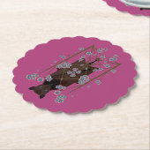 Flying Fox Boysenberry Paper-Untersetzer Untersetzer (angewinkelt)