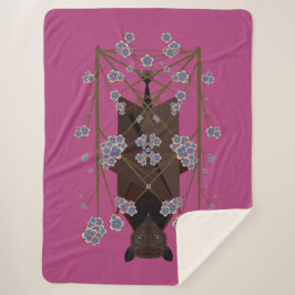 Flying Fox Boysenberry Sherpa Blanket (3 Größen) Sherpadecke