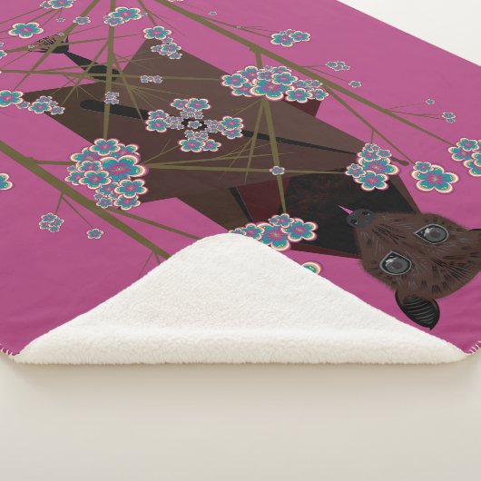 Flying Fox Boysenberry Sherpa Blanket (3 Größen) Sherpadecke (3/4)