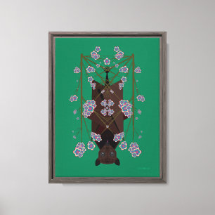 Flying Fox Jade 9x12 Starke Leinwand Giclée Print