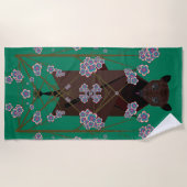 Flying Fox Jade Beach Handtuch (Vorderseite)