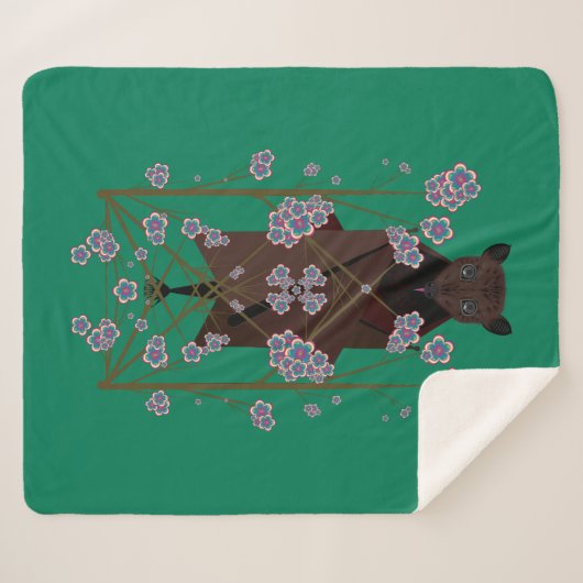 Flying Fox Jade Sherpa Blanket (3 Größen) Sherpadecke (Vorderseite (Horizontal))