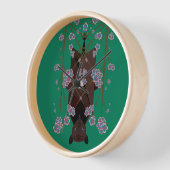Flying Fox Jade Wood Gerahmte Uhr (Winkel)