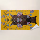 Flying Fox Mustard Beach Handtuch (Vorderseite)