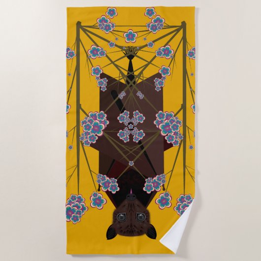 Flying Fox Mustard Beach Handtuch (Vorderseite)