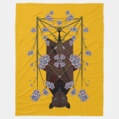 Flying Fox Senf Fleece Blanket (3 Größen) (Vorderseite)