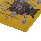 Flying Fox Senf Glass Cutting Board 11.5x8 Schneidebrett (Ecke)