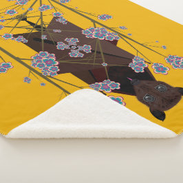 Flying Fox Senf Sherpa Blanket (3 Größen) Sherpadecke