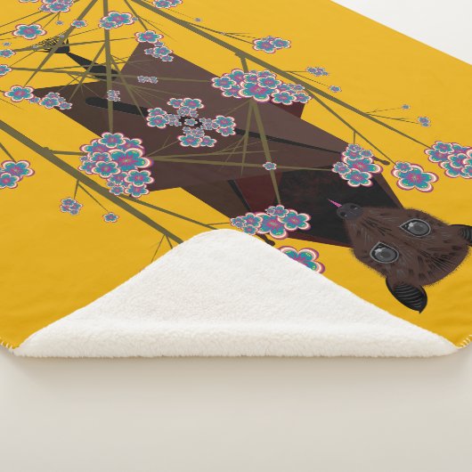 Flying Fox Senf Sherpa Blanket (3 Größen) Sherpadecke (3/4)