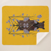 Flying Fox Senf Sherpa Blanket (3 Größen) Sherpadecke (Vorderseite (Horizontal))