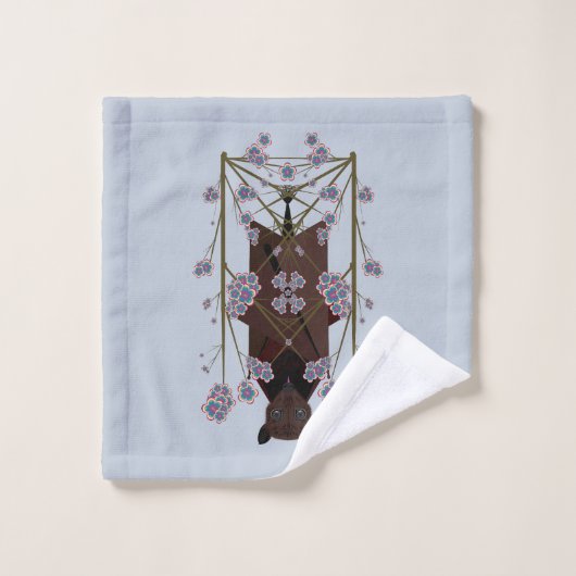 Flying Fox Sky Blue Bath Handtuch Set (Waschlappen)