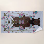 Flying Fox Sky Blue Beach Handtuch (Vorderseite)