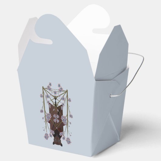 Flying Fox Sky Blue-Bevorzugungsbox Geschenkschachtel (Geöffnet)